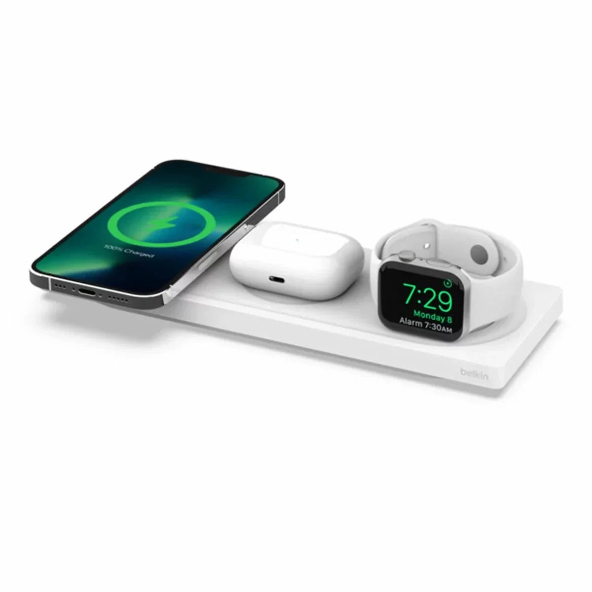 Belkin 3 in 1 Wireless Charging Pad with MagSafe for iPhone Apple Watch AirPods