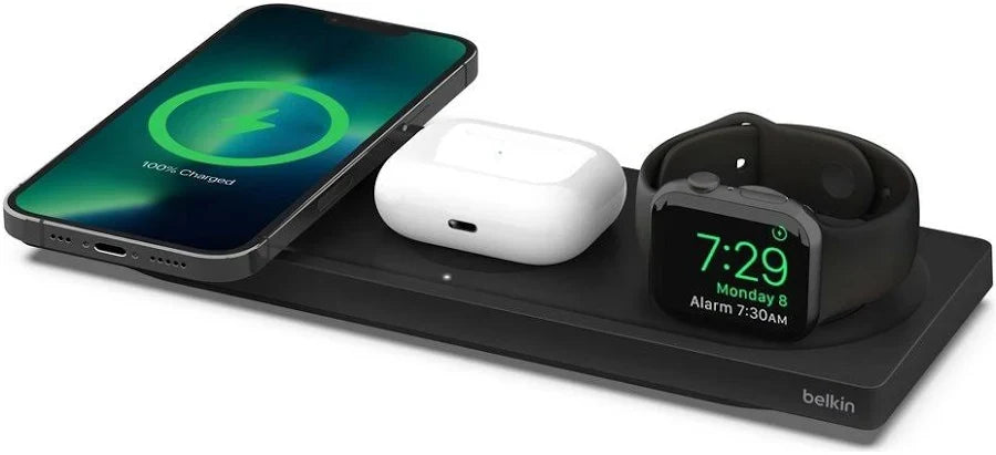 Belkin 3 in 1 Wireless Charging Pad with MagSafe for iPhone Apple Watch AirPods