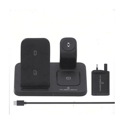 ITFIT 3 IN 1 WIRELESS CHARGER PAD WITH 30W TRAVEL ADAPTOR